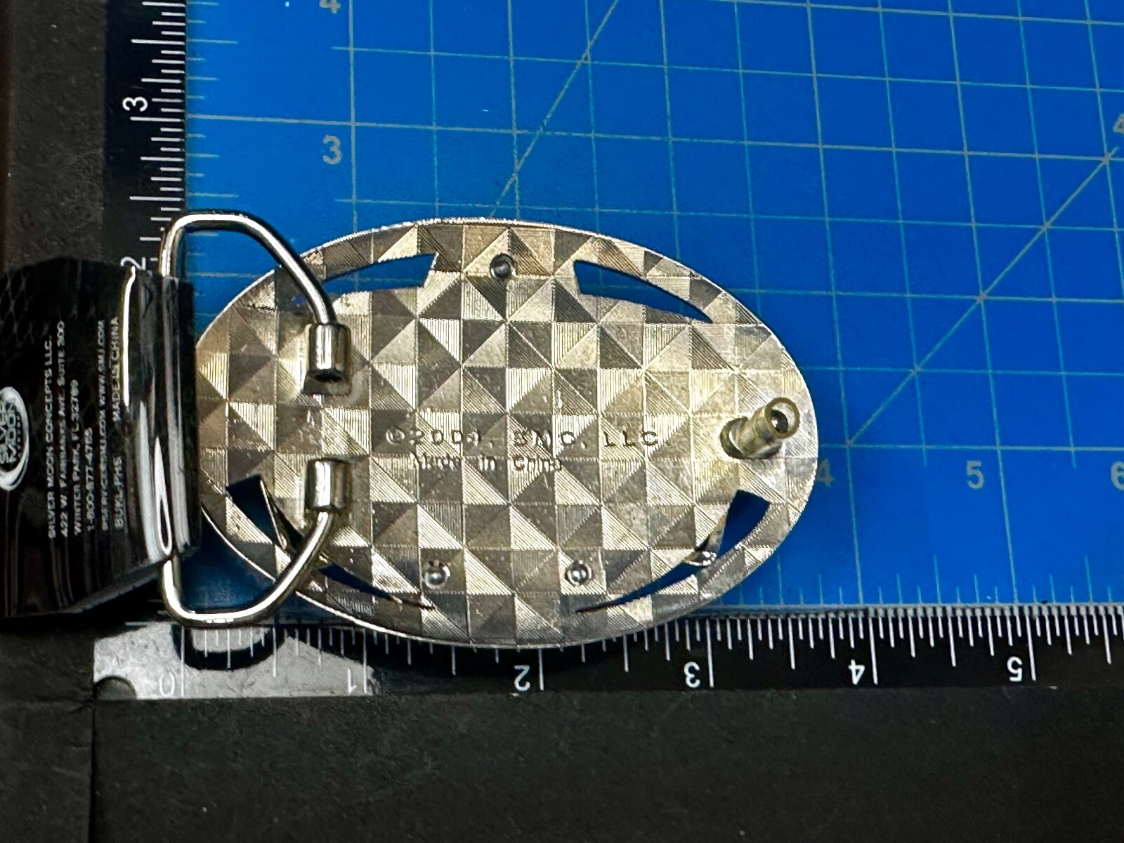 Open Here 2004 NOS Belt Buckle and Bottle Opener by Silver Moon Concepts