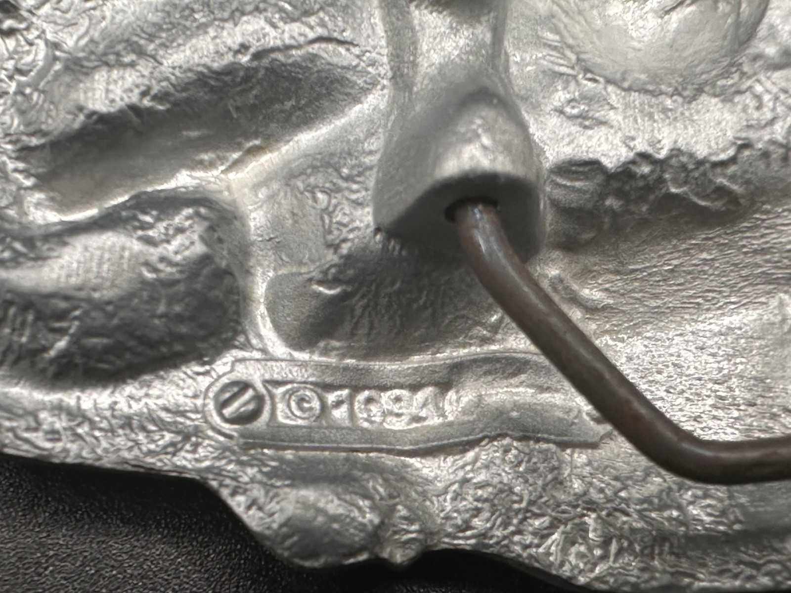 RIDE FREE DIE FREE A WAY OF LIFE HOWDY PEWTER BELT BUCKLE VINTAGE 1994