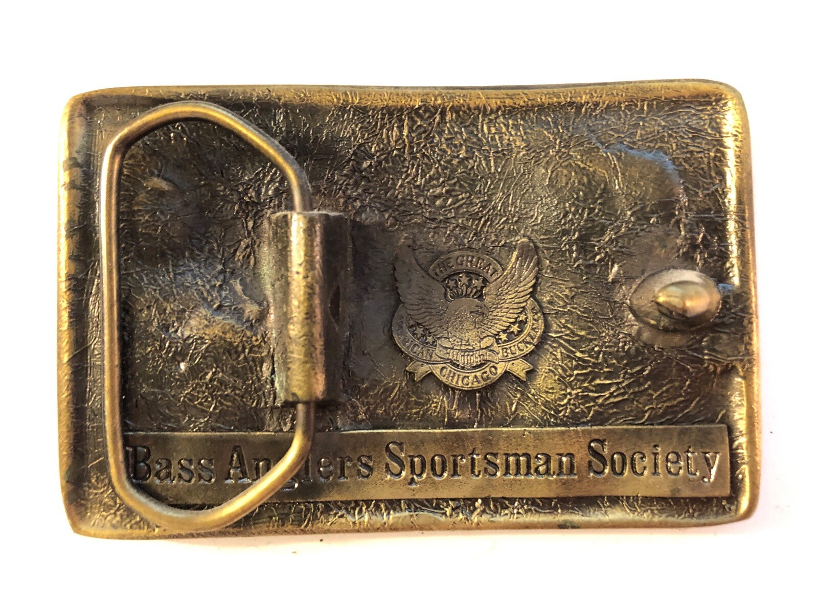 BASS ANGLERS SPORTSMAN SOCIETY BELT BUCKLE MEMBER Rare