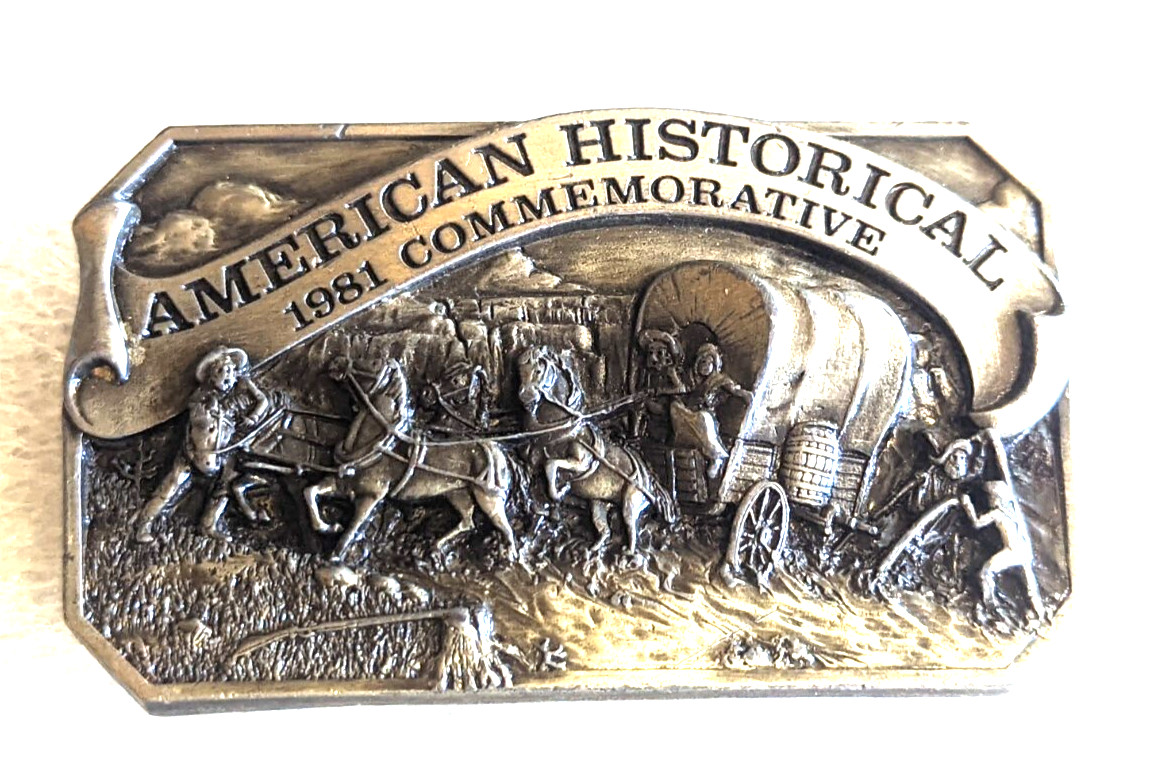 Wagons West American Commemorative Buckle – Siskiyou 1981 Limited Edition Brass