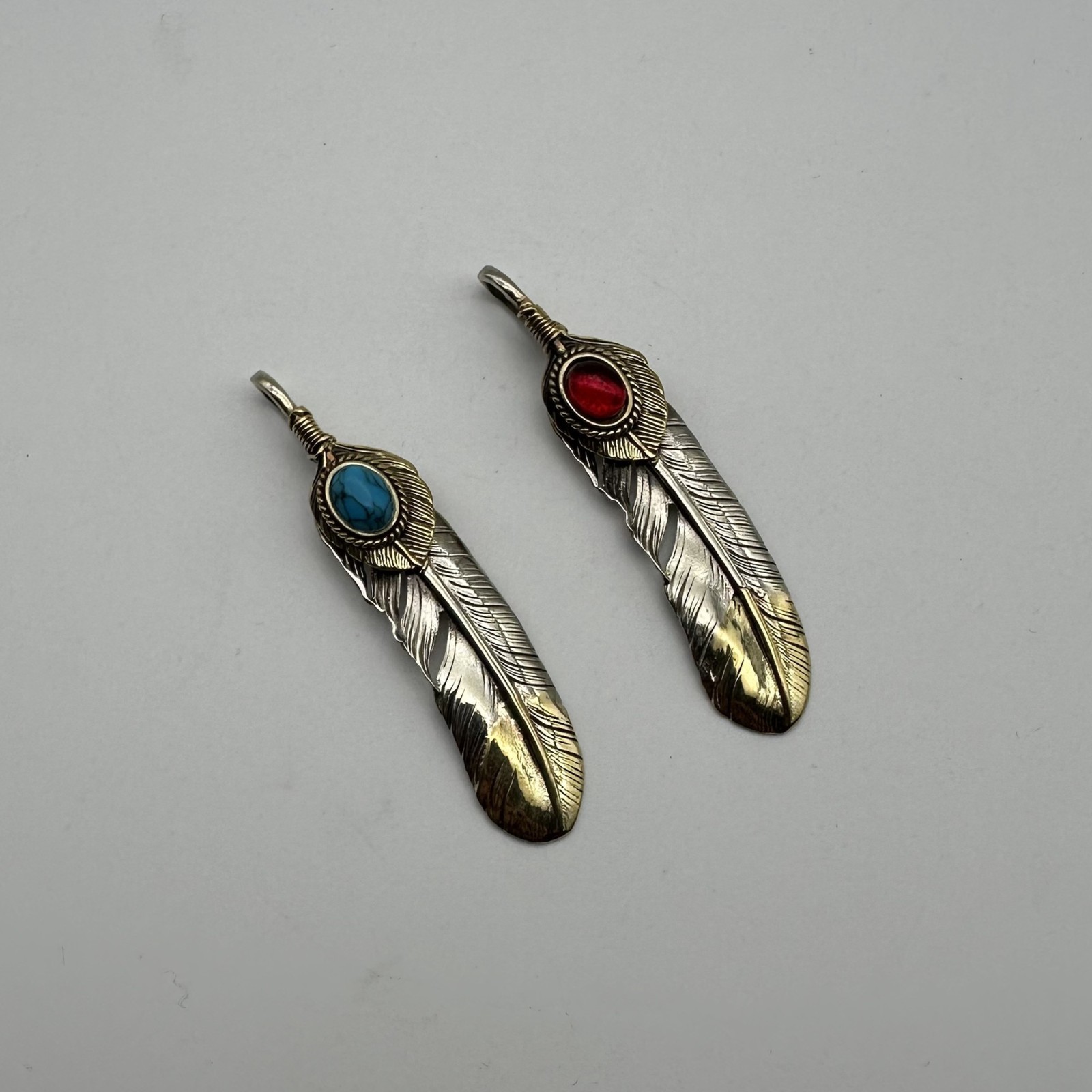 Brass Feather Charm,Necklace DIY Pendants,Keychain Charm,Jewelry Charm lot