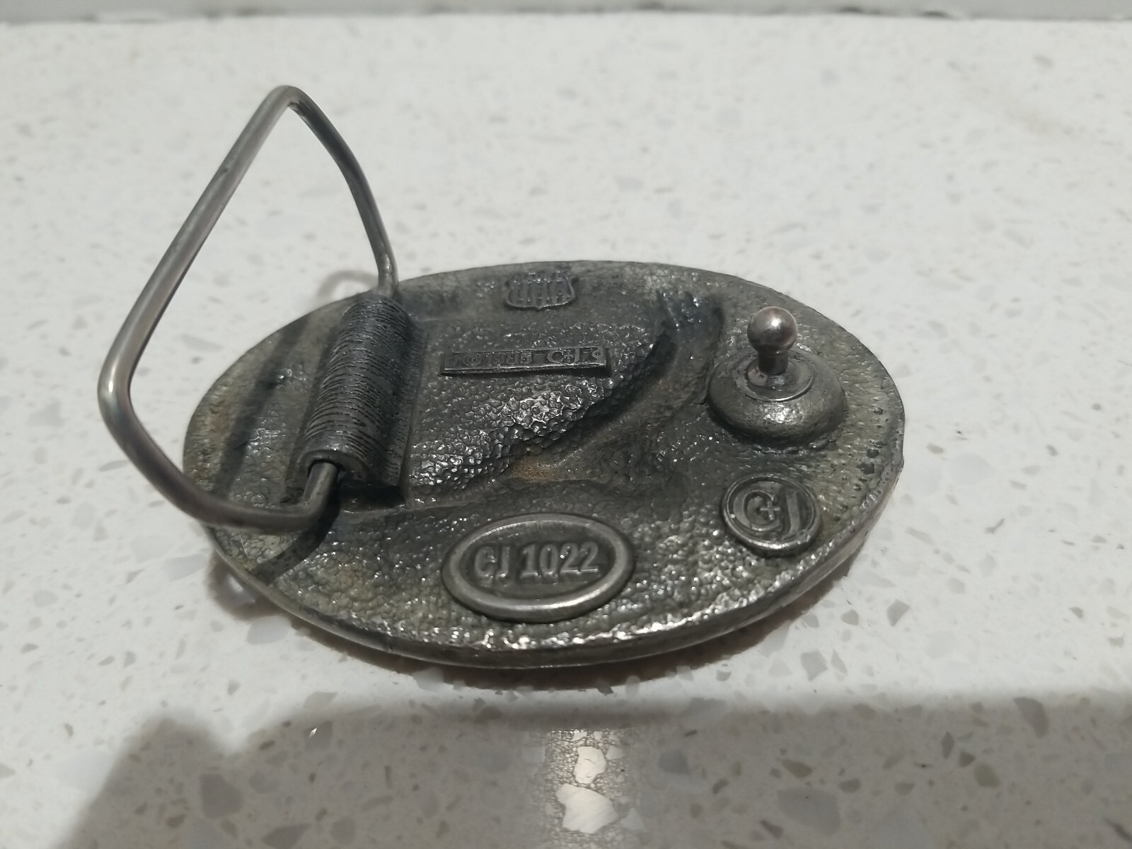 Belt Buckle: EGE 1985 3D Bald Eagle Descending in Flight Made in USA