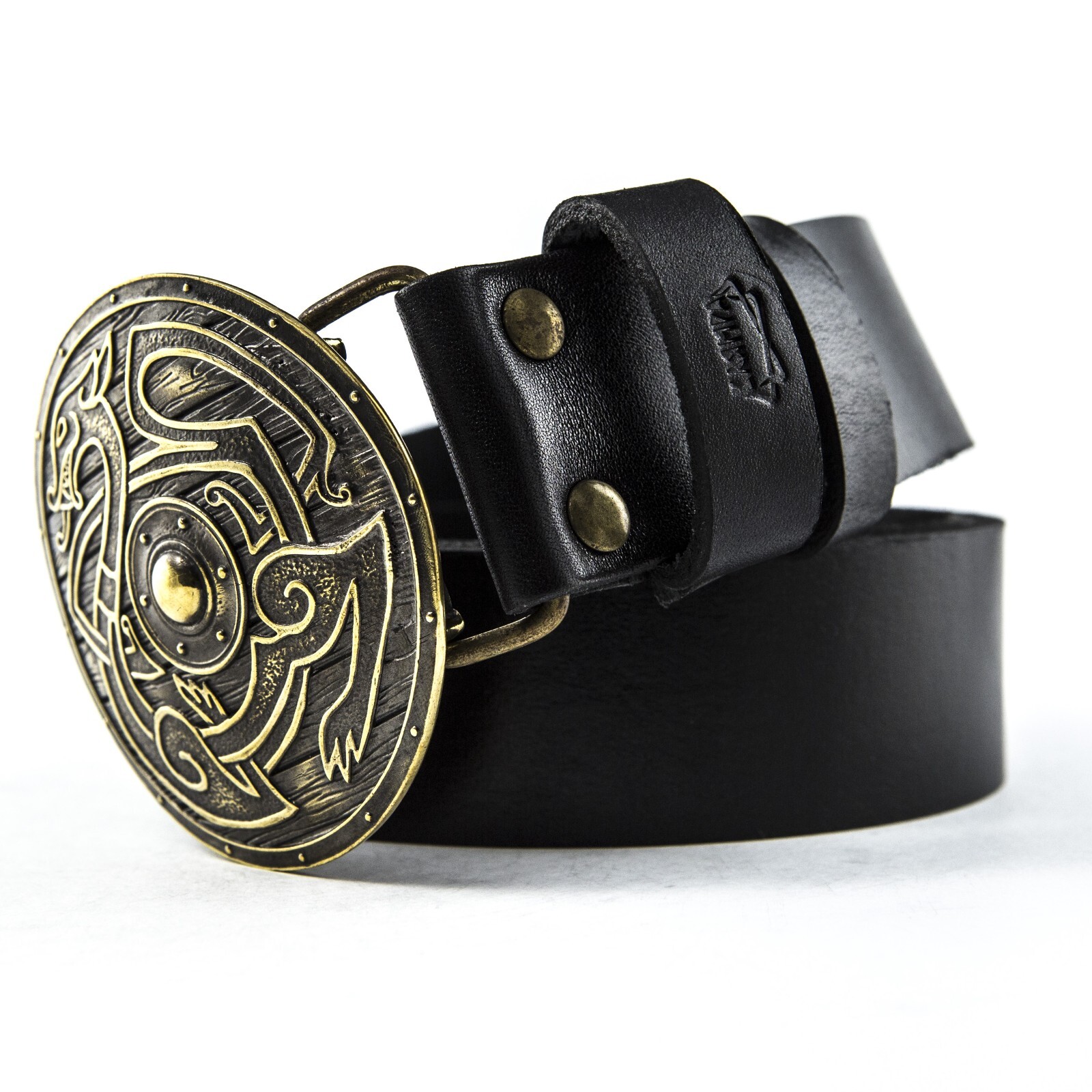 Belt buckle Viking Shield, Warrior brass belt buckle, Scandinavian belt buckle