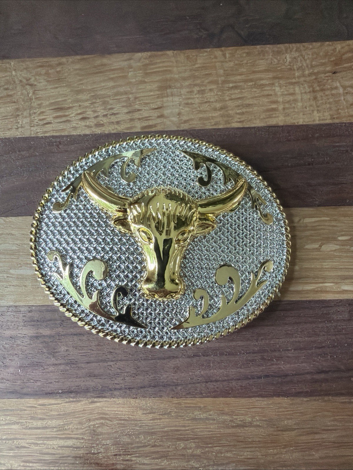 3D Longhorn Bull Men Western Rodeo Texas Cowboy Large Belt Buckles 3.75”x3”