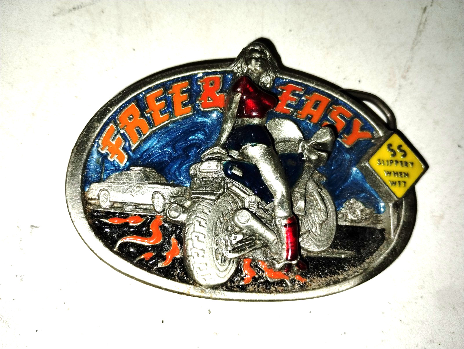 Free & Easy Tanside Belt Buckle 1992 Dragon Collection DD113 England