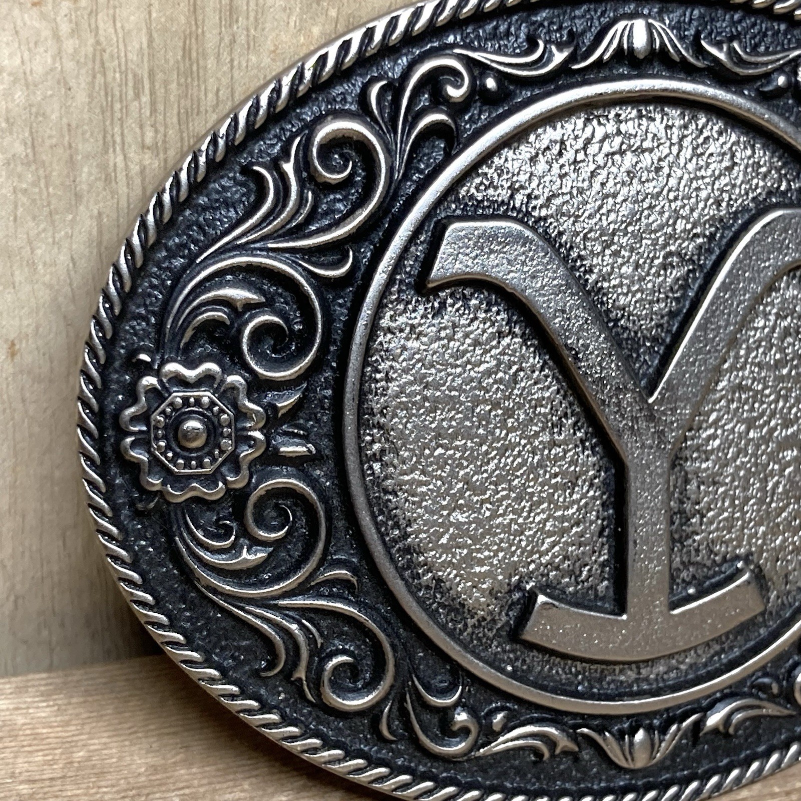 Montana Silversmiths Embellished Y Logo Attitude Belt Buckle