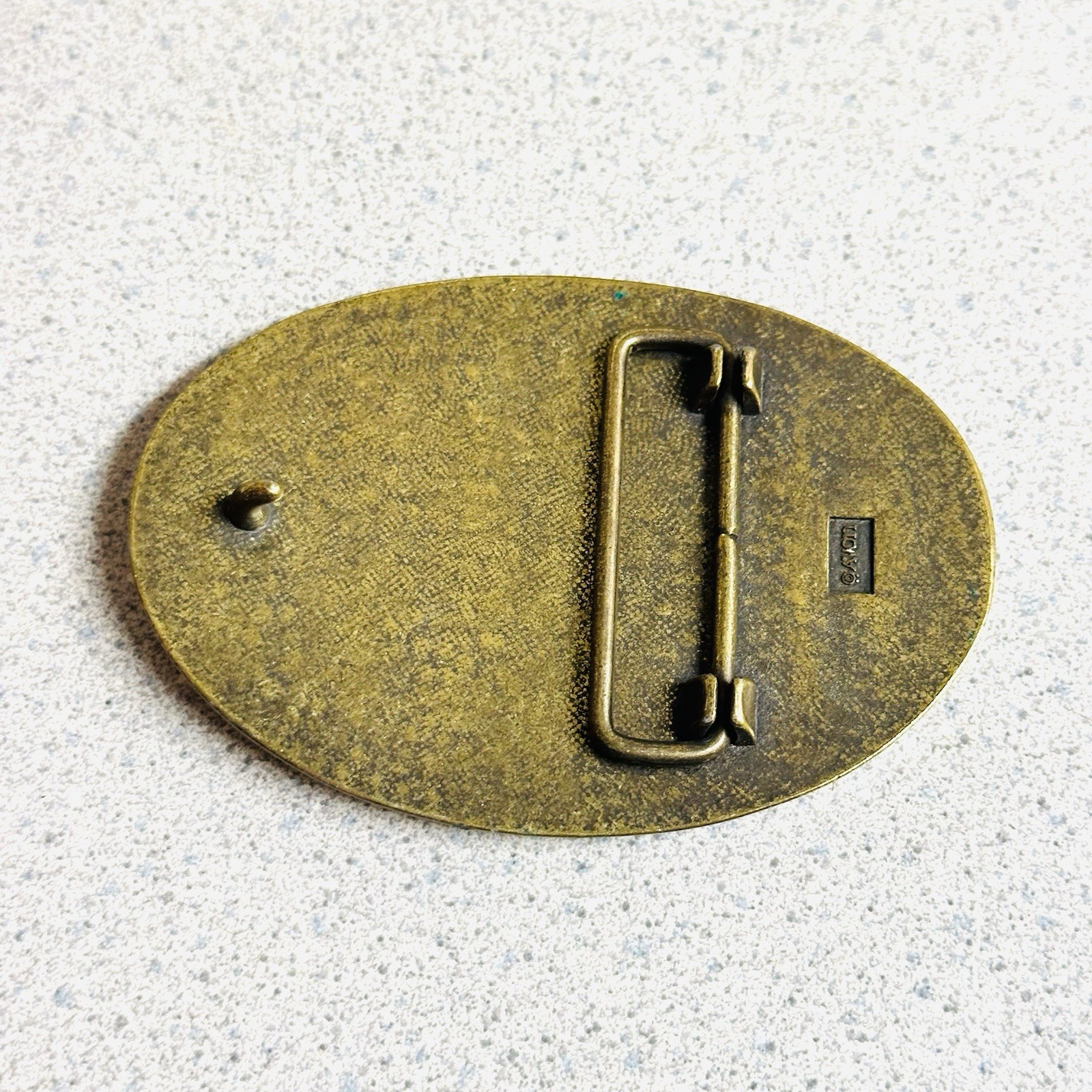 Antique Car Avon Vintage Model T Brass Automobile Vehicle Belt Buckle