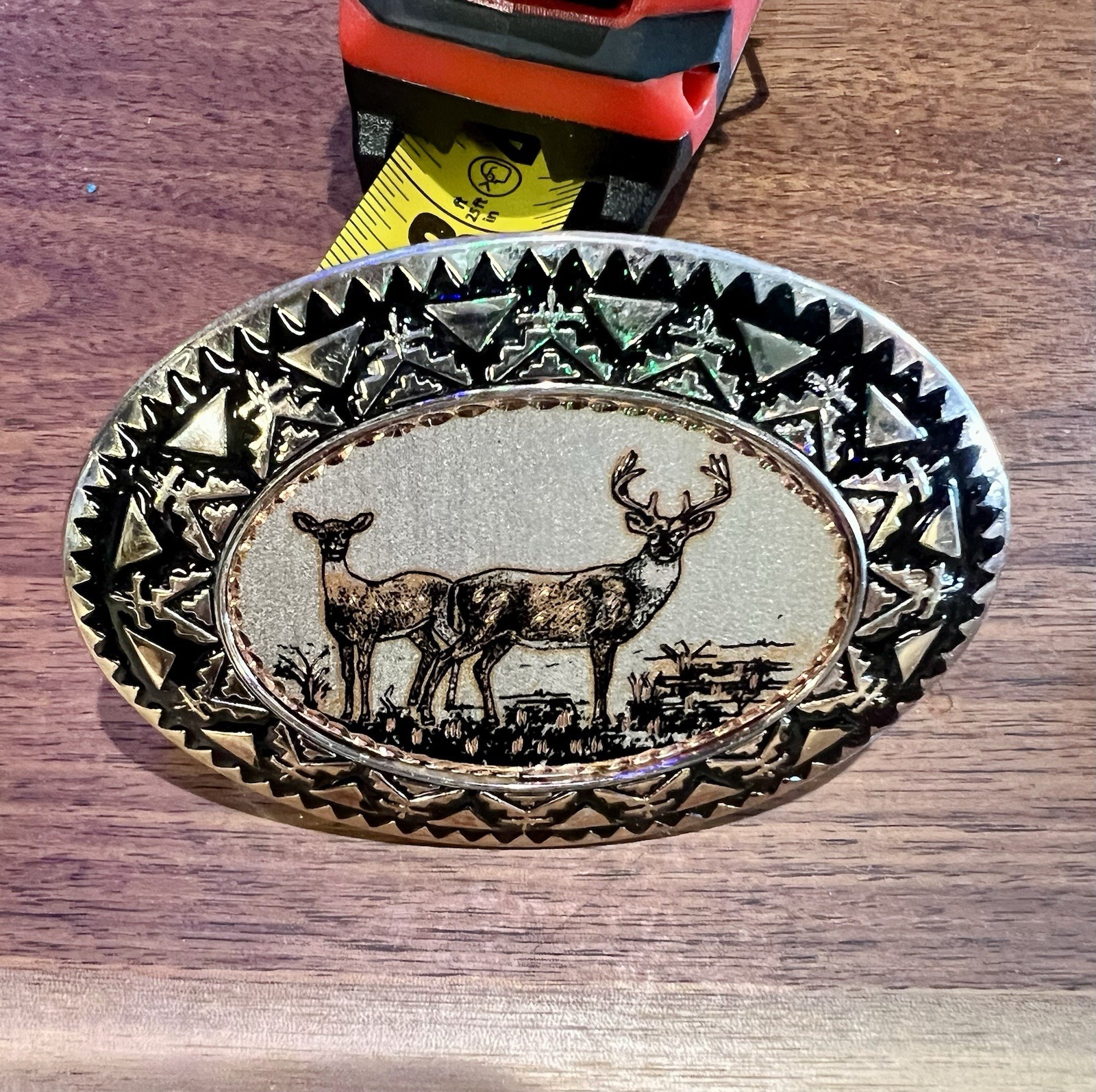 Western Belt Buckles Mens Deer