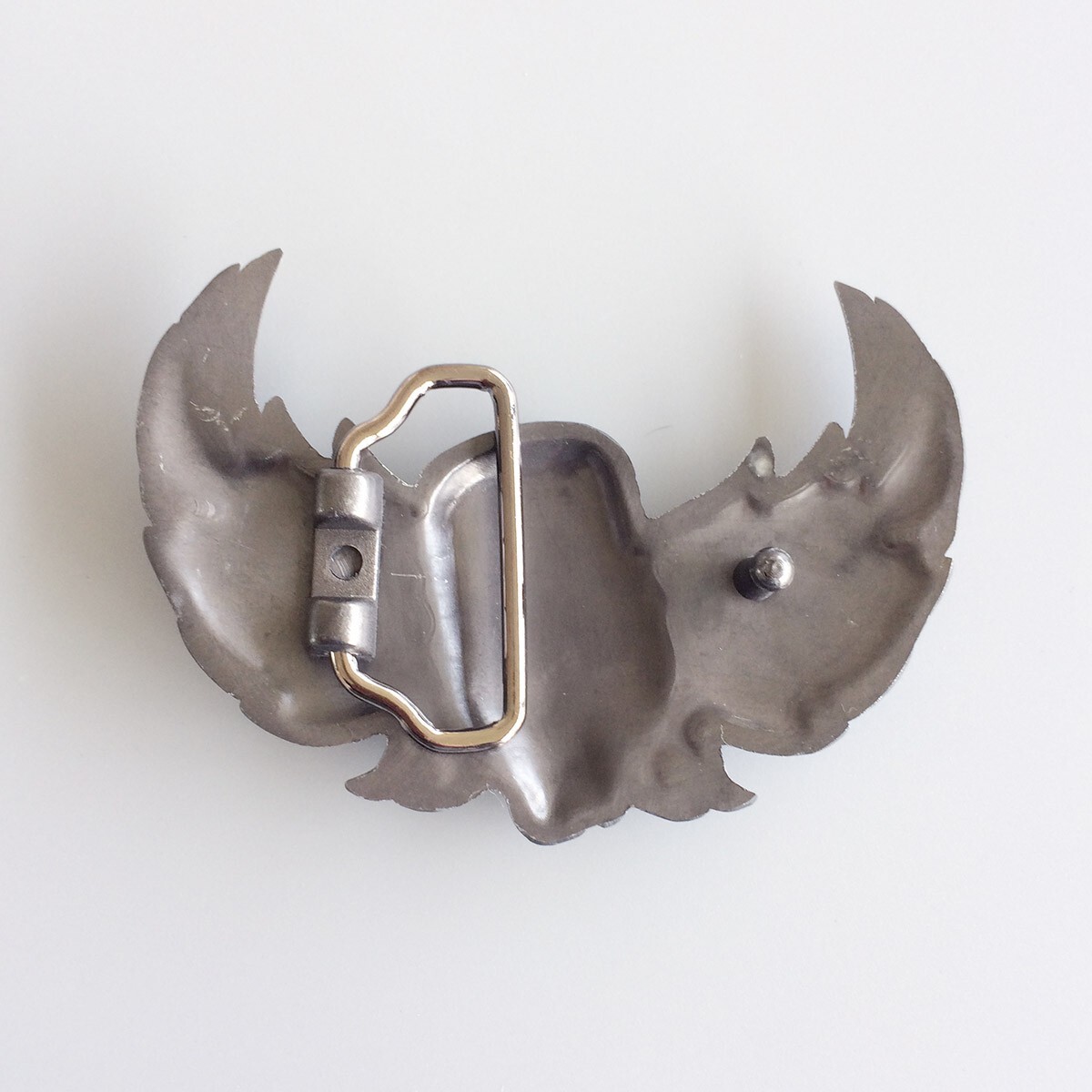 Vintage Style Enamel Microphone Flying Wings Rock Music Belt Buckle