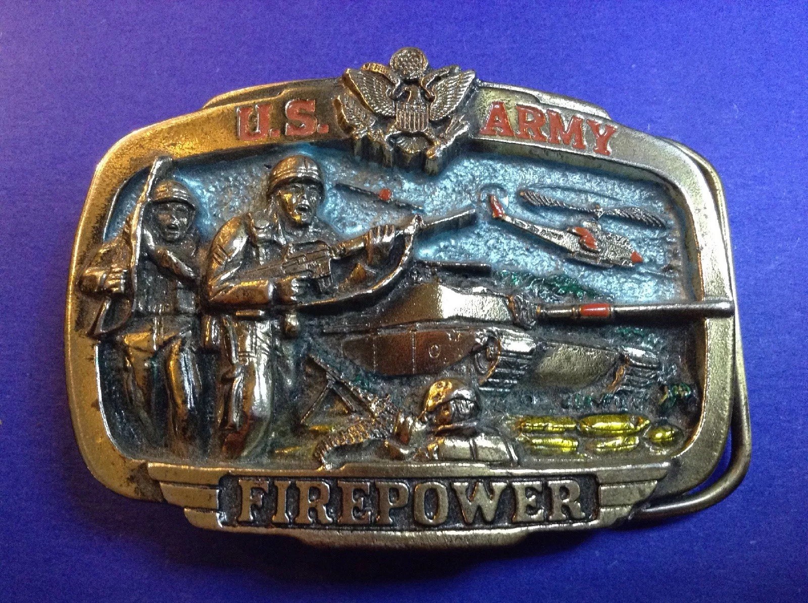 US Army Firepower Belt Buckle