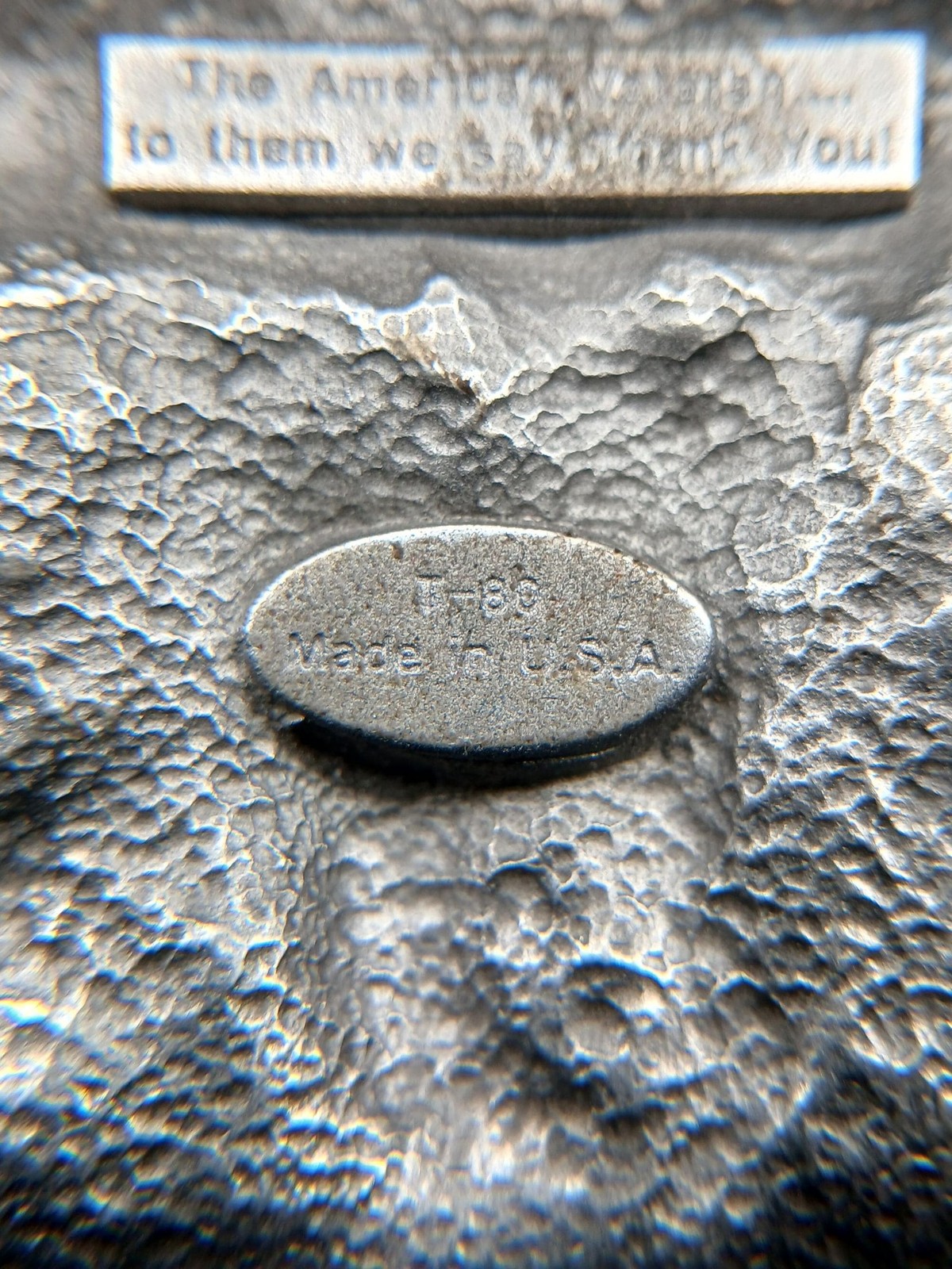 1988 Siskiyou American Veteran Enameled Belt Buckle