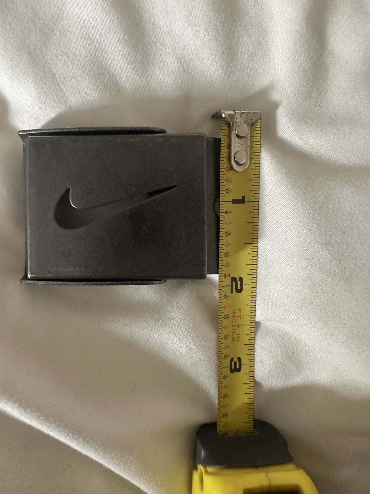 Nike Swoosh Metal Belt Buckle with Bottle Opener