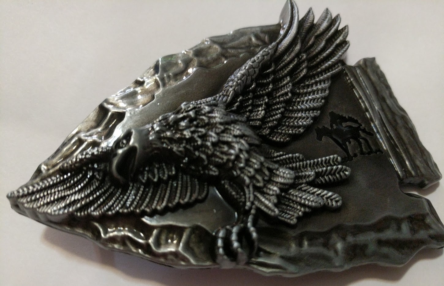 ✖ WESTERN Steer ARROW HEAD Antique Silver color Cowboy Rodeo Style ✖ Belt Buckle