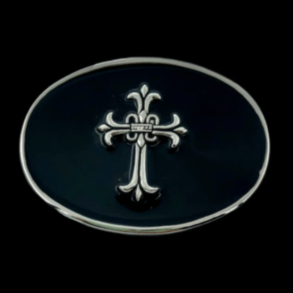 Medieval Cross Belt Buckle Antique Gothic Crusader Knights Boucle de Ceinture