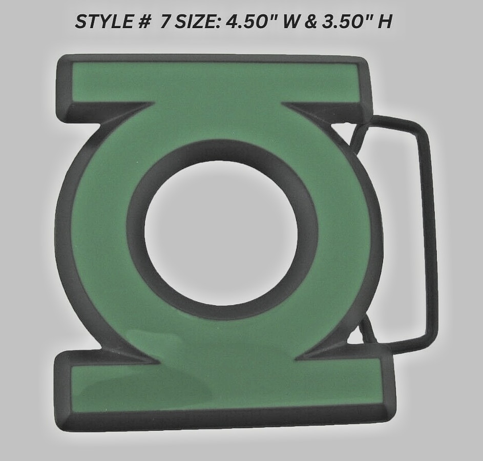 Green Lantern Belt Buckle DC Comics Cosplay Halloween Party Costume Green Emblem