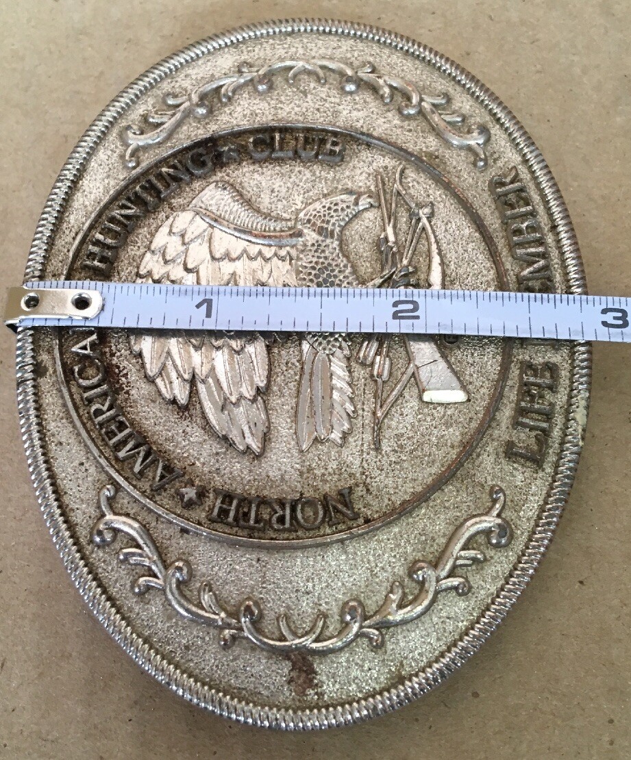 Handyman Club Of America Hunting Club Life Member Belt Buckle Lot of 2