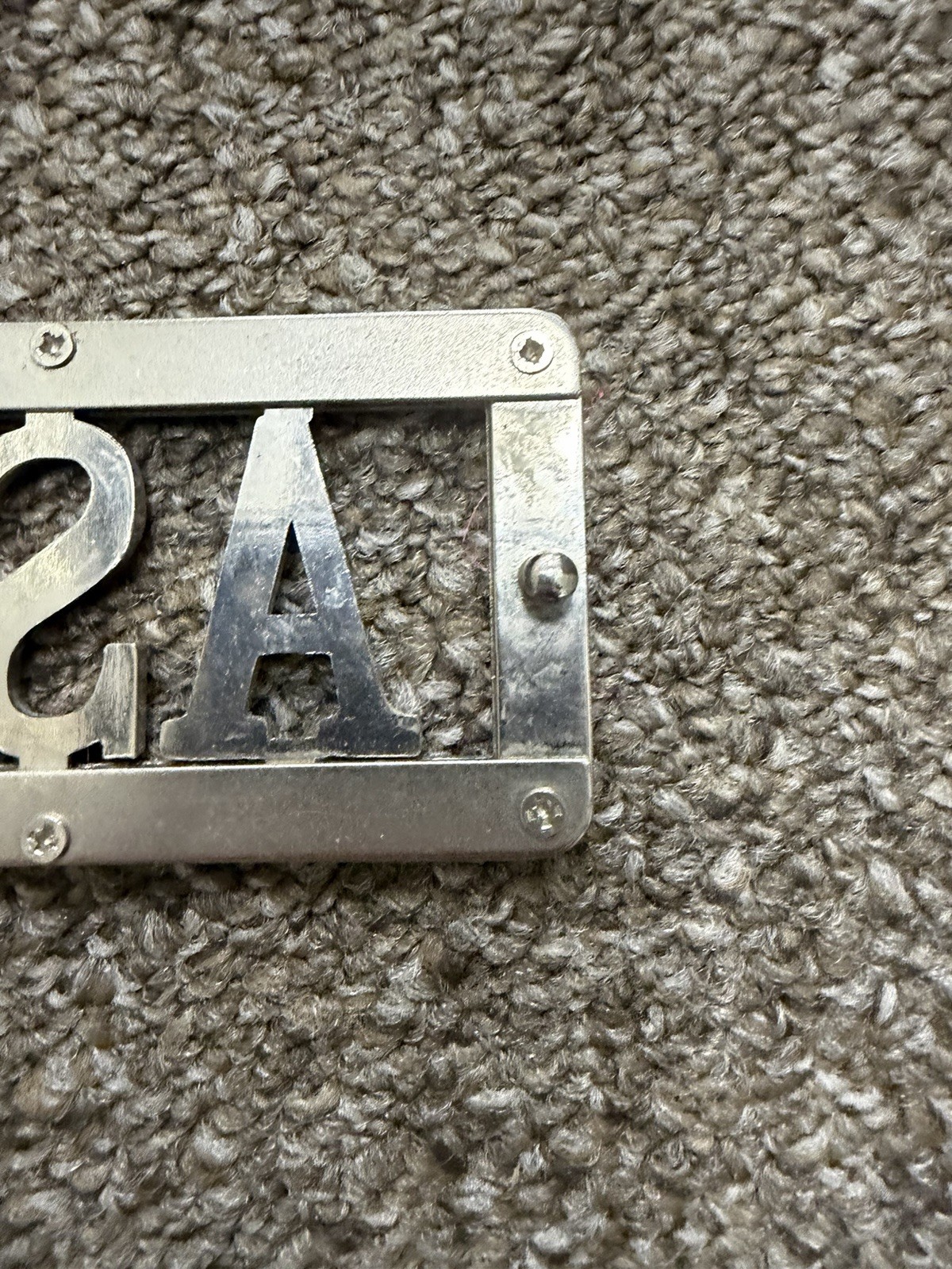 ASH Custom Personalized Name Belt Buckle SKU:J
