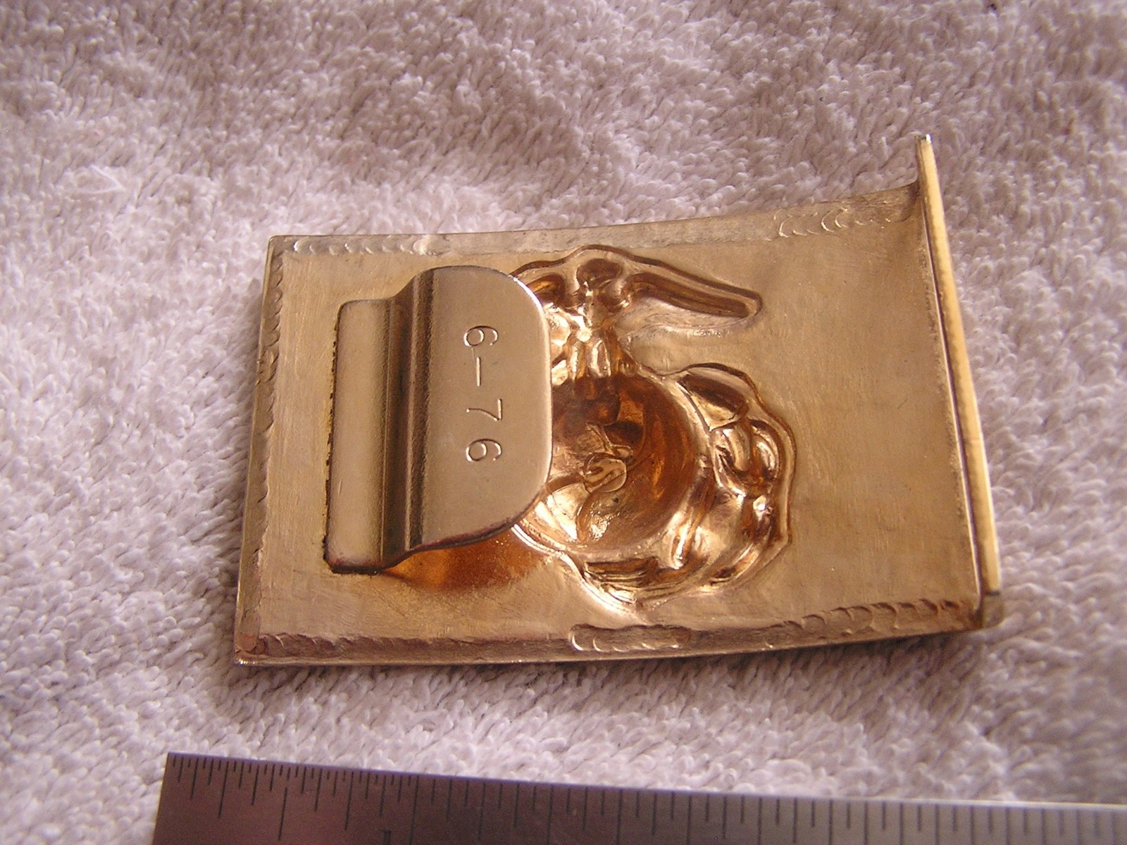 Vintage Marines Belt Buckle Anchor and Globe