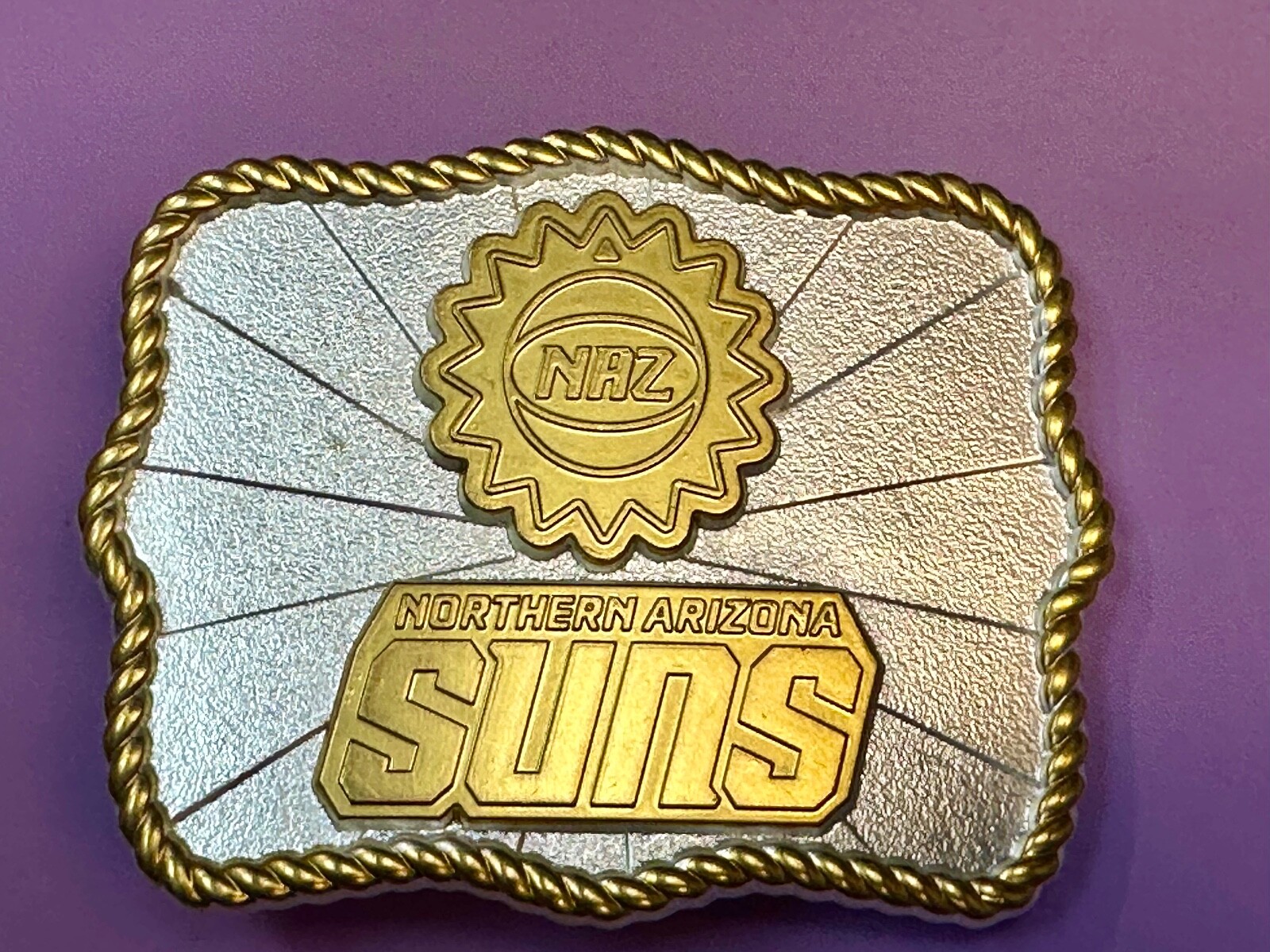NAZ Northern Arizona Suns Basketball Team NBA G League Belt Buckle