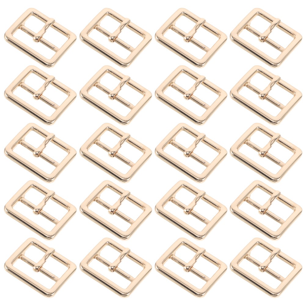 20 Pcs Prong Belt Buckle Metal Buckles for Purse Making DIY Accessories