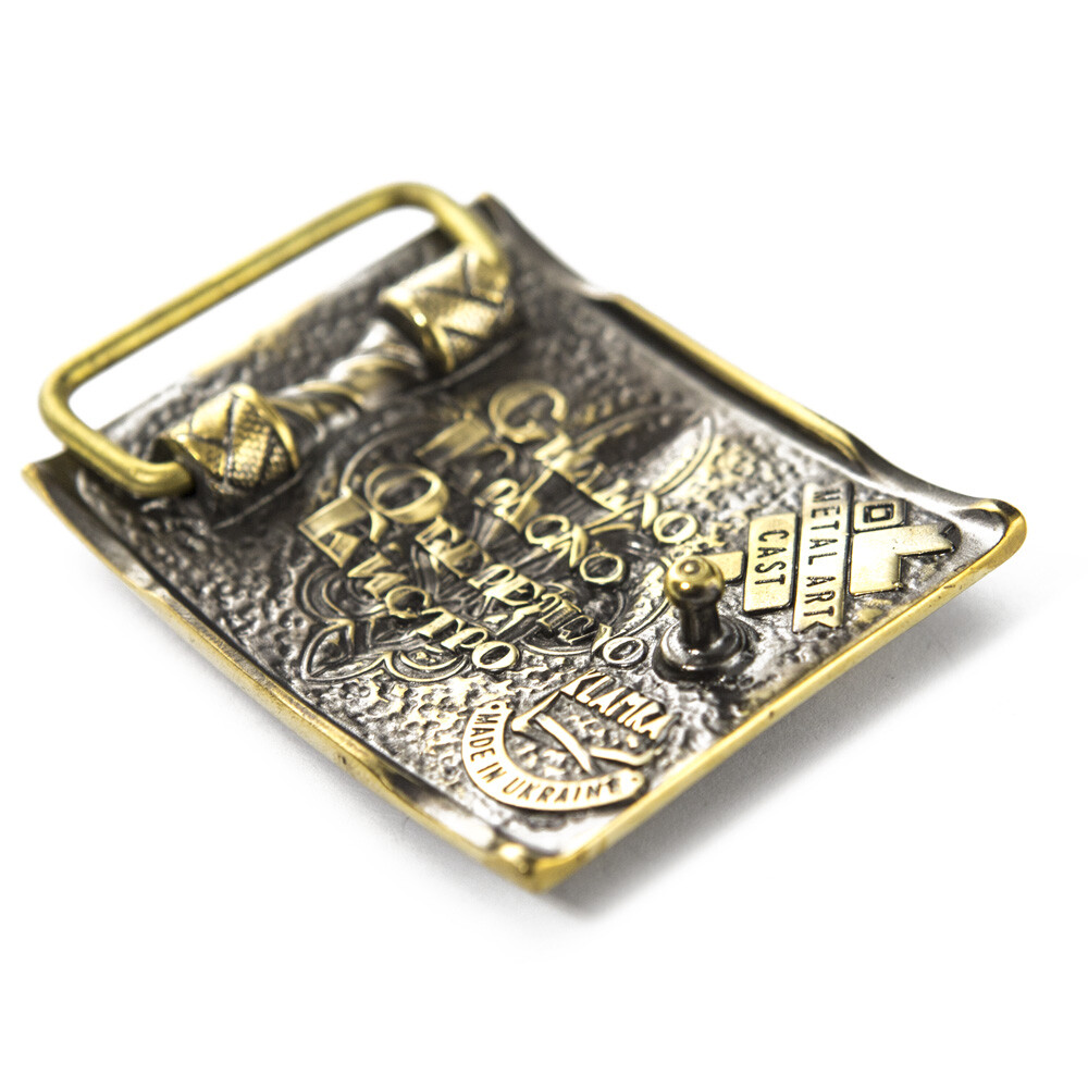 Plast belt buckle, Scout symbol, Lily buckle , Ukrainian scout trident buckle