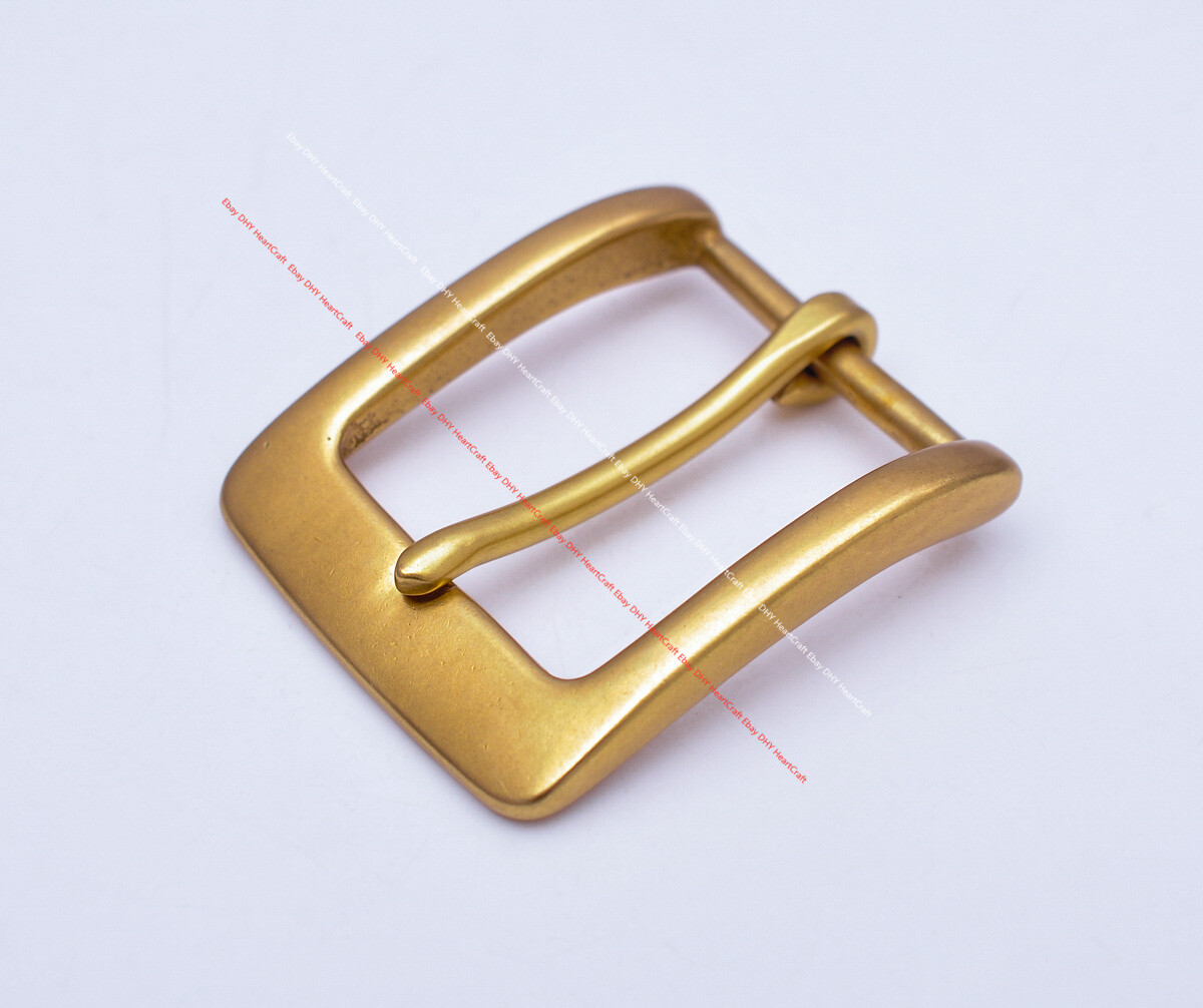 39mm MEN&rsquo;S QUALITY SOLID SOLID BRASS WESTERN PRONG PIN LEATHERCRAFT BELT BUCKLE