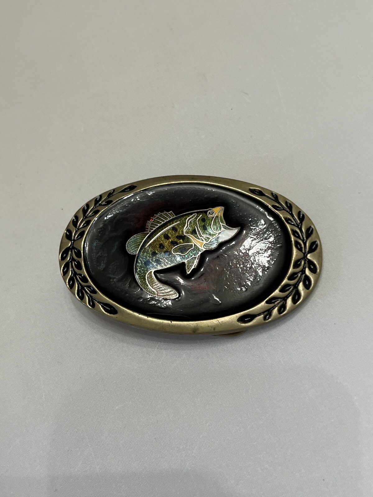 Vintage Heritage Buckle Heavy Duty Solid Brass Oval Fish Belt Buckle