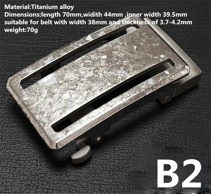 Titanium Classical Anti Allergy Automatic Roller Belt Buckle Waist Strap Head