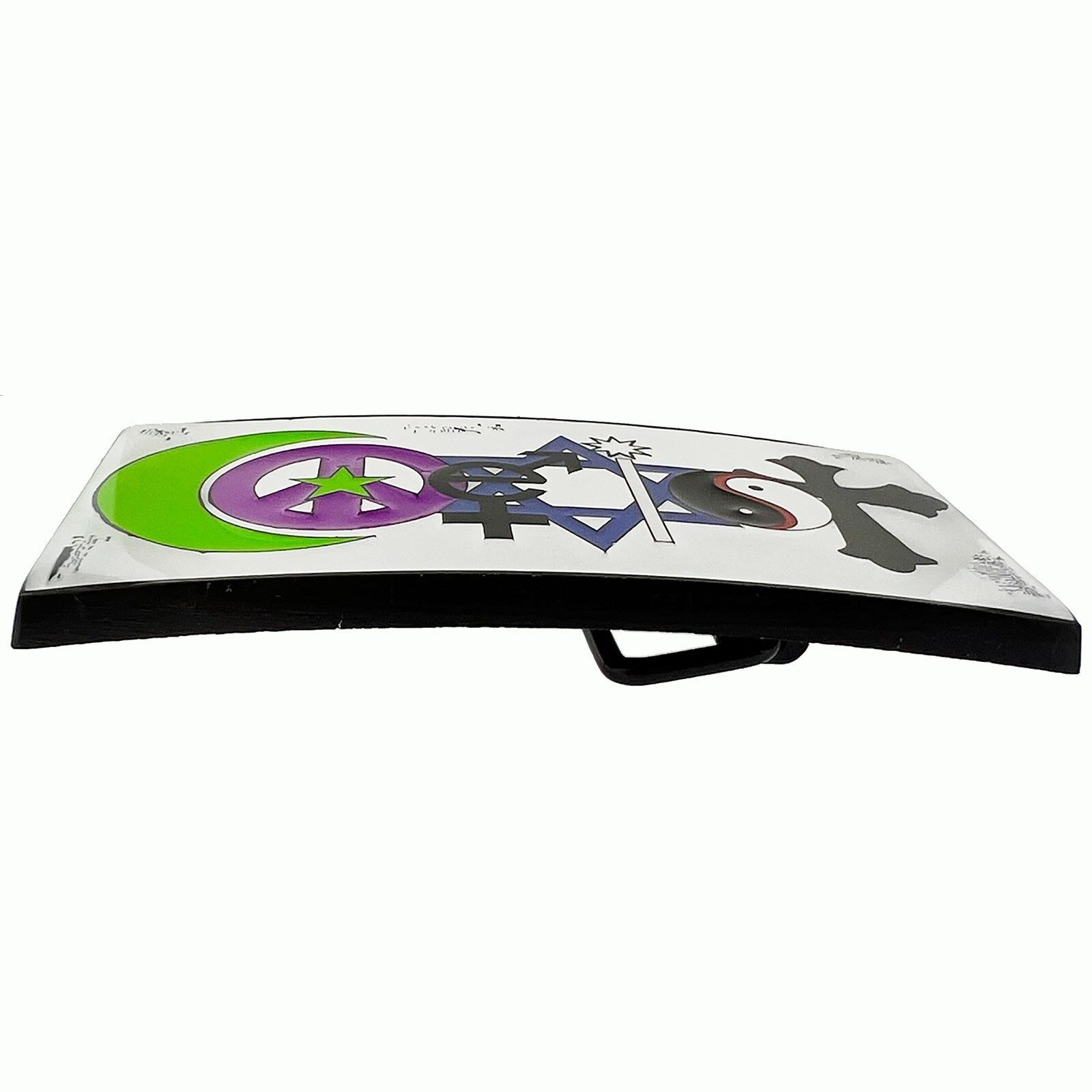 COEXIST white belt buckle