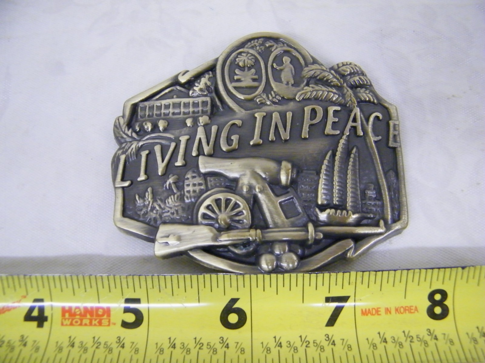 Living In Peace Belt Buckle