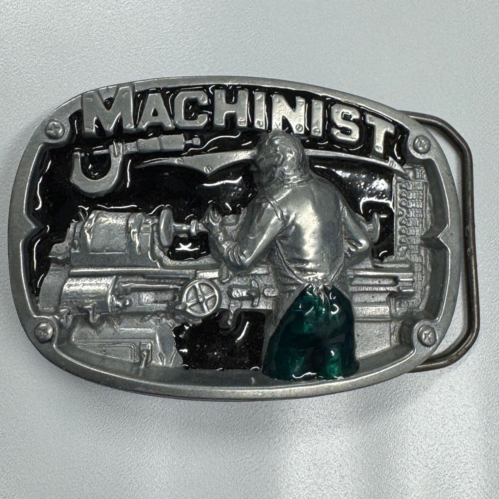 Machinist Belt Buckle Metal Working Lathe Machine Operator Gift Reissue