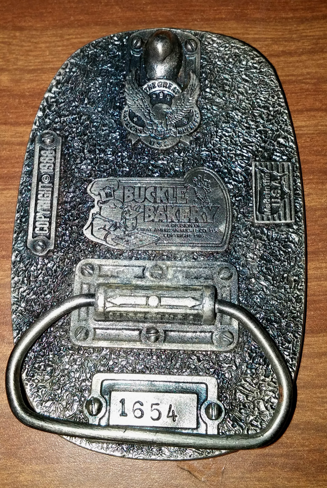 Vintage Police America&rsquo;s Finest We Serve & Protect Belt Buckle 1988 #1654