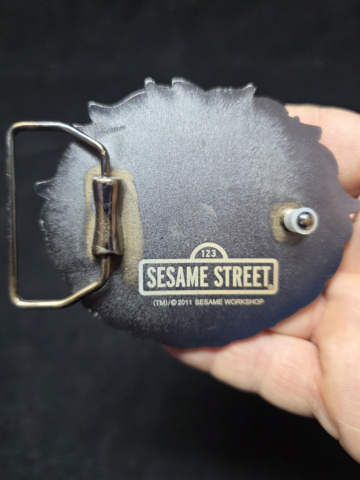 Oscar the Grouch Sesame Street 3.5 -Inch Belt Buckle – Unused