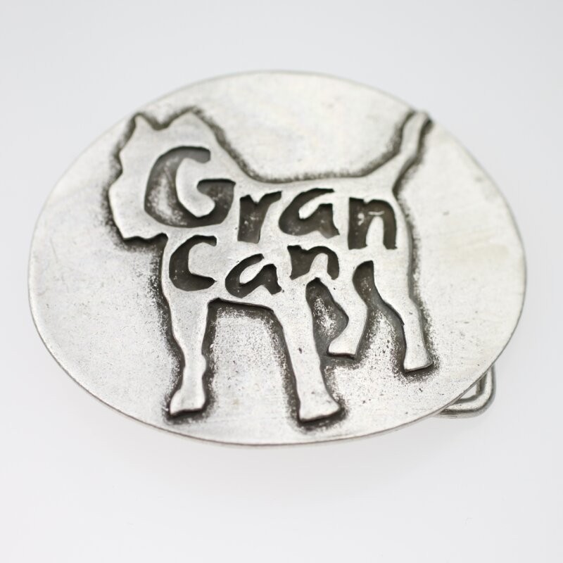 Strong Bulldog Dog Print Oval Belt Buckle – Striking & Expressive