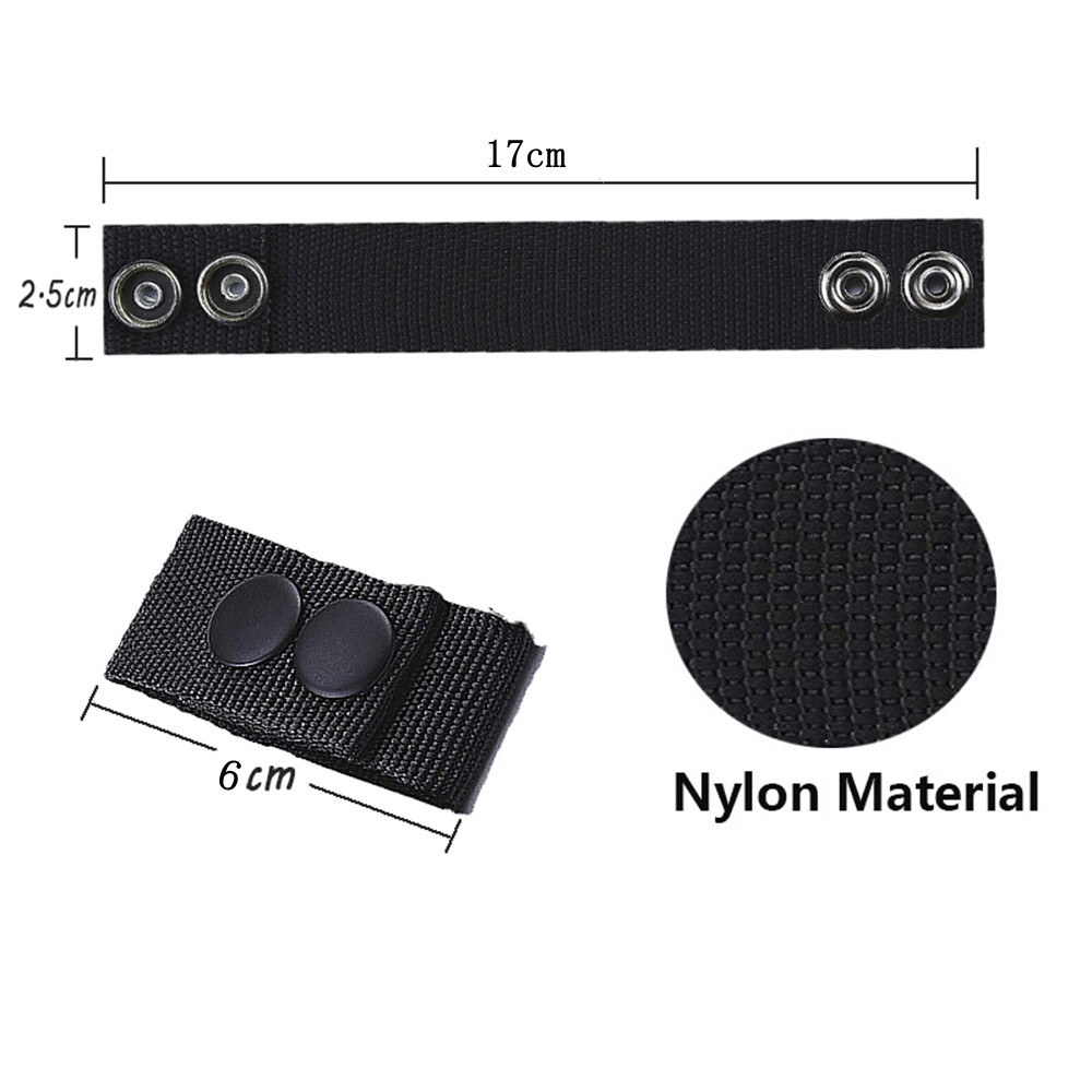4pcs Tactical Belt Buckle Outdoor Waist Belt Bag Nylon Strap Hunting 2.5cm Width