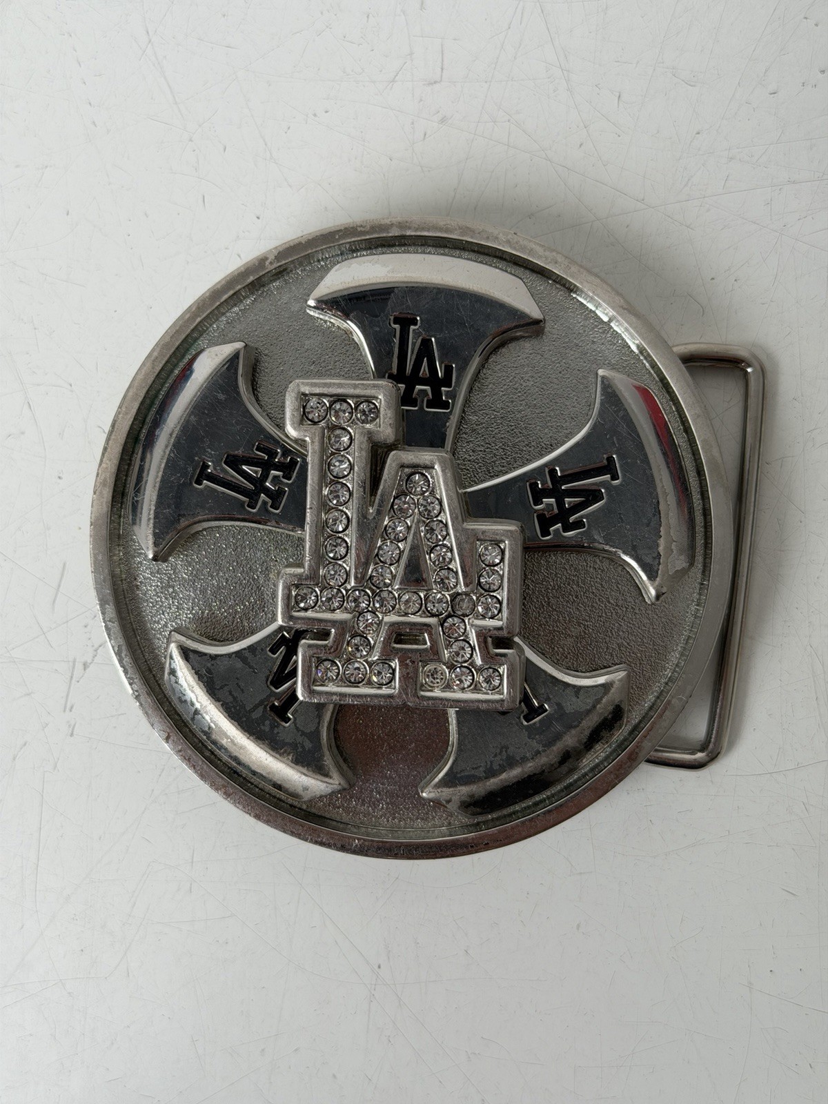 Spinners Belt Buckle LA Los Angeles Dodgers Spinning Me&rsquo;n Co/MLBP 2005