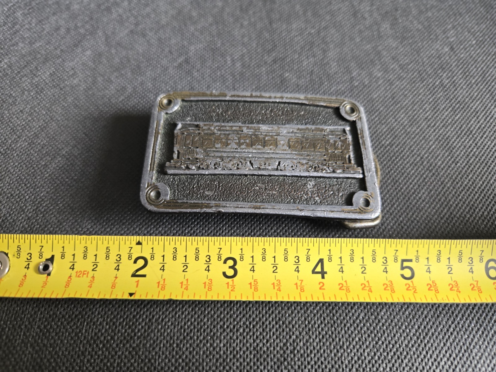 Streetcar Trolly Railroad Vintage Belt Buckle