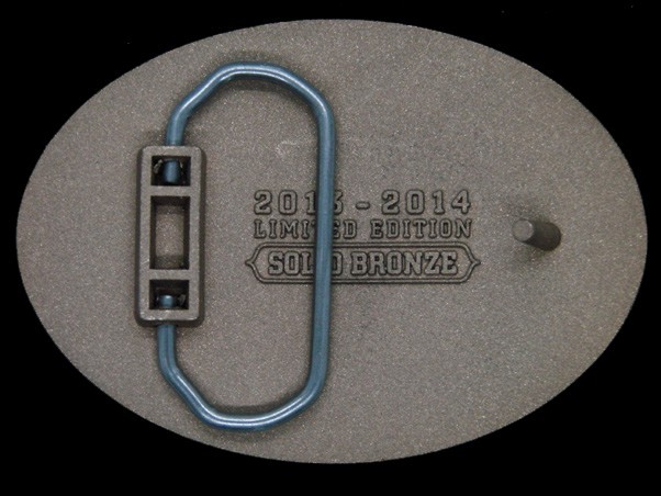 TB01172 *NOS* 2014 **WILD WELL CONTROL** OILFIELD SOLID BRONZE BELT BUCKLE