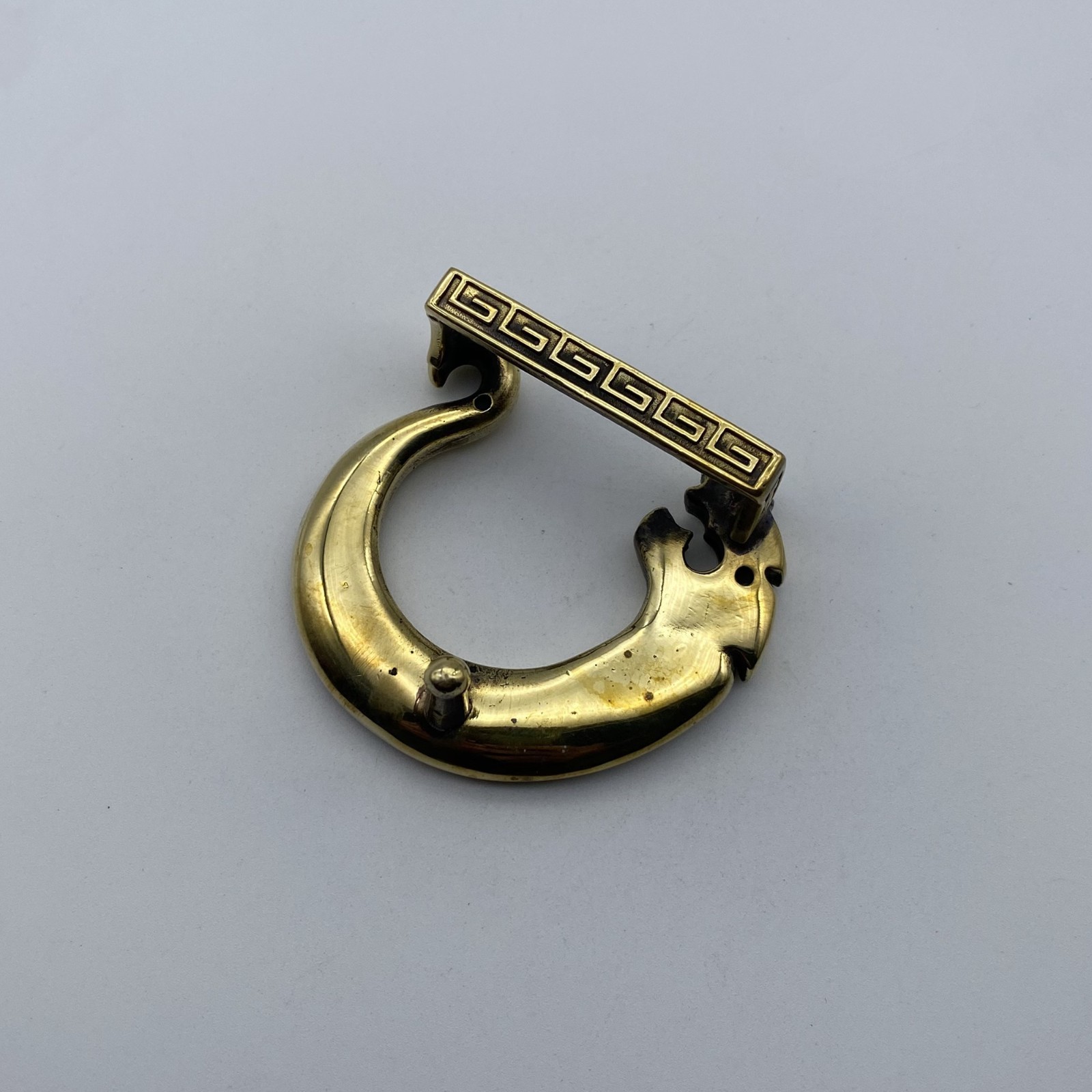 Brass Dragon Buckle Handmade Leather Belt Buckle