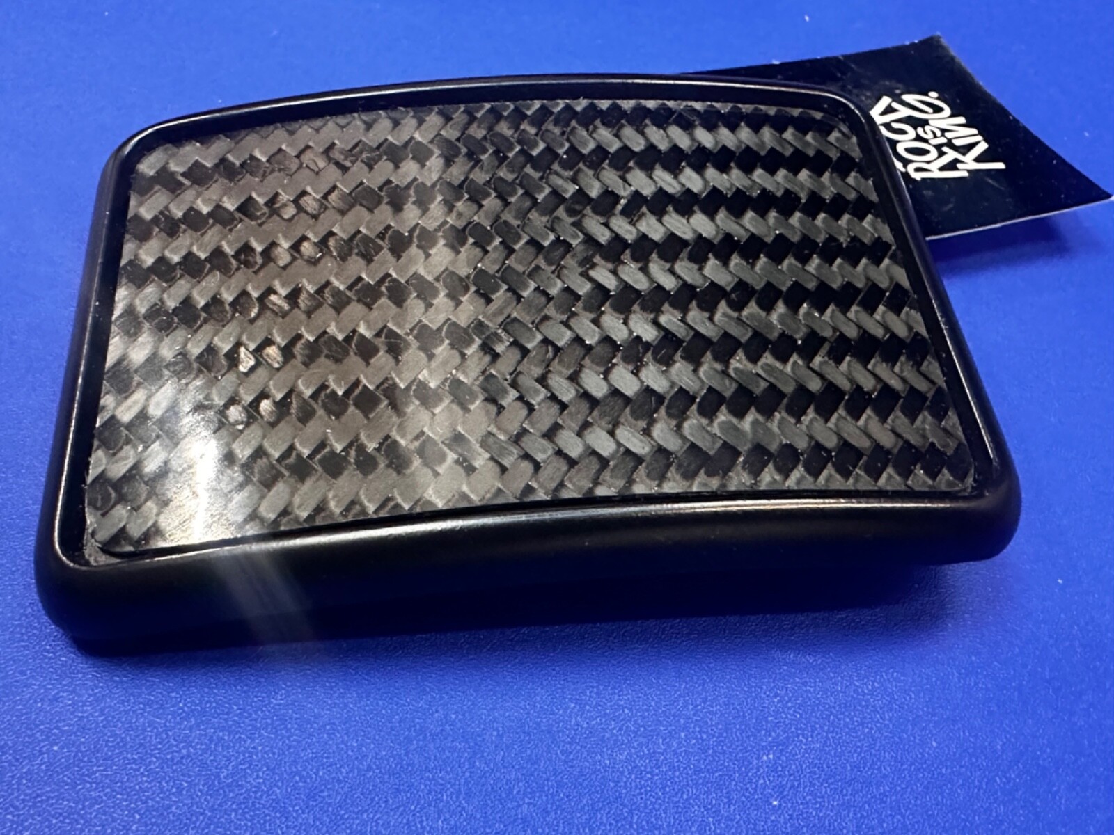 Rock Is King Zig Zag Black / Grey Nos Dress Replacement Belt Buckle In Box