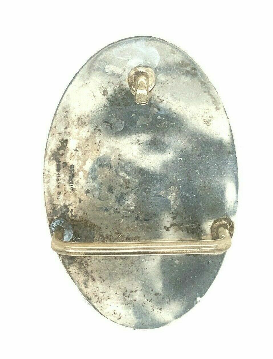 Sterling Silver The Westerner Reno Nevada Belt Buckle GVR Gold Overlay
