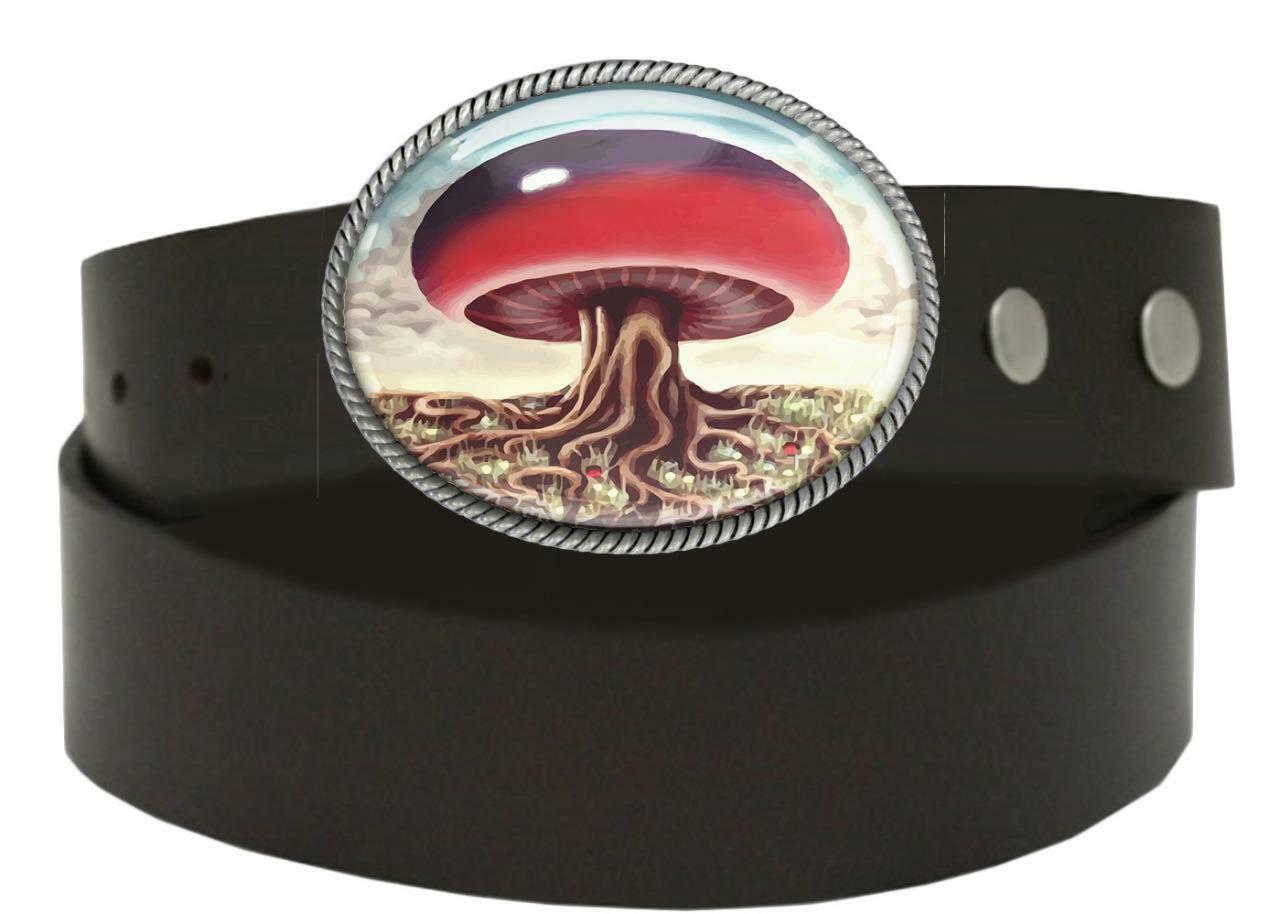 Magic Mushroom Fantasyland Men Women Handmade Belt Buckle