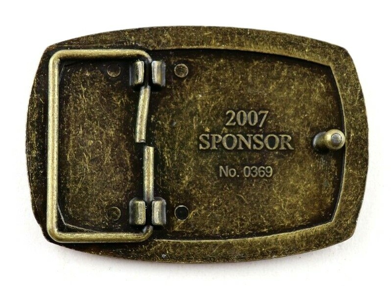 The American Veterans Disabled For Life Memorial Belt Buckle 2007 Sponsor #0369