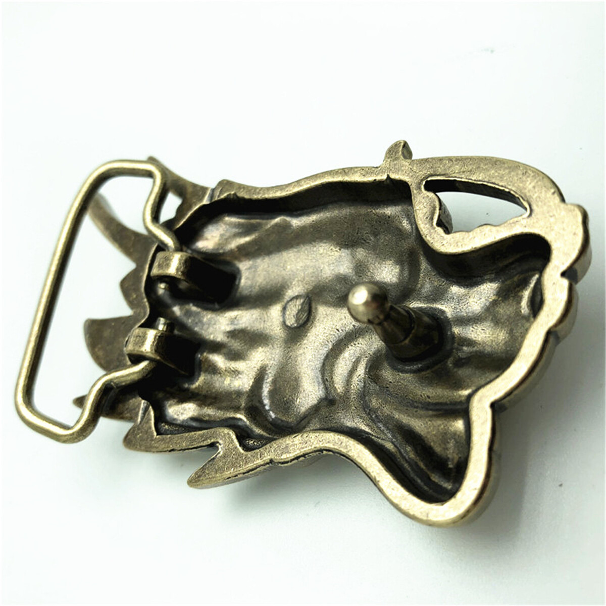 Dragon`s Head Mens Belt Buckle Western Cowboy Vintage Style
