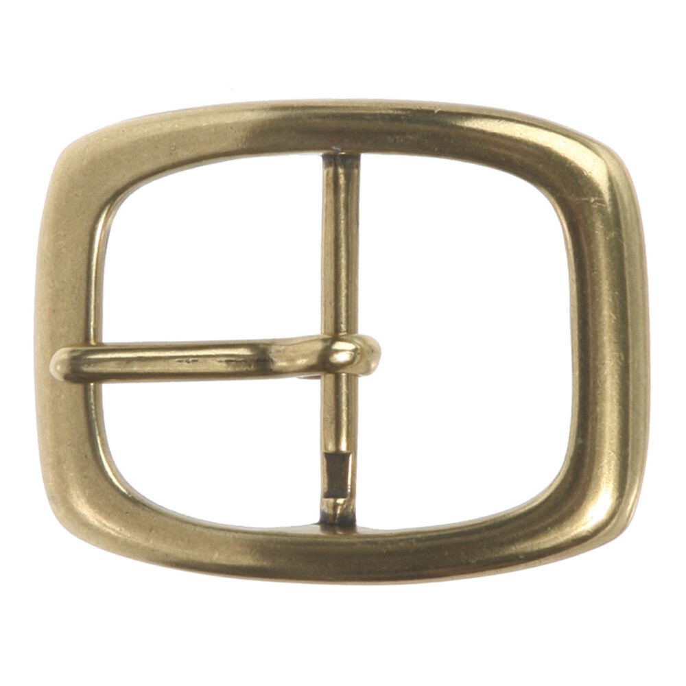 1 1/4&Prime; (33 mm) Nickel Free Single Prong Oval Center Bar Belt Buckle