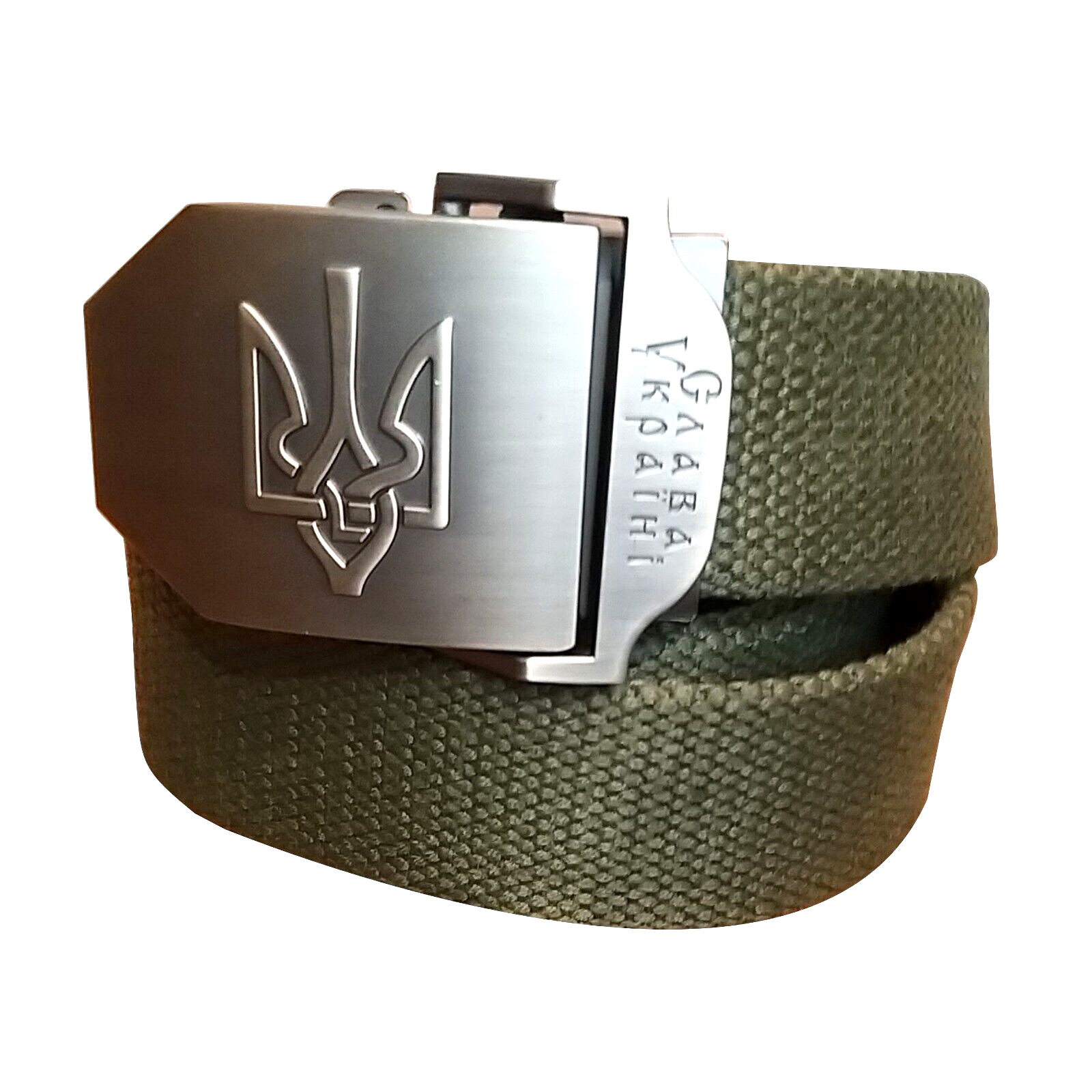 Ukrainian Military Tactical Belt with Trident color Olive