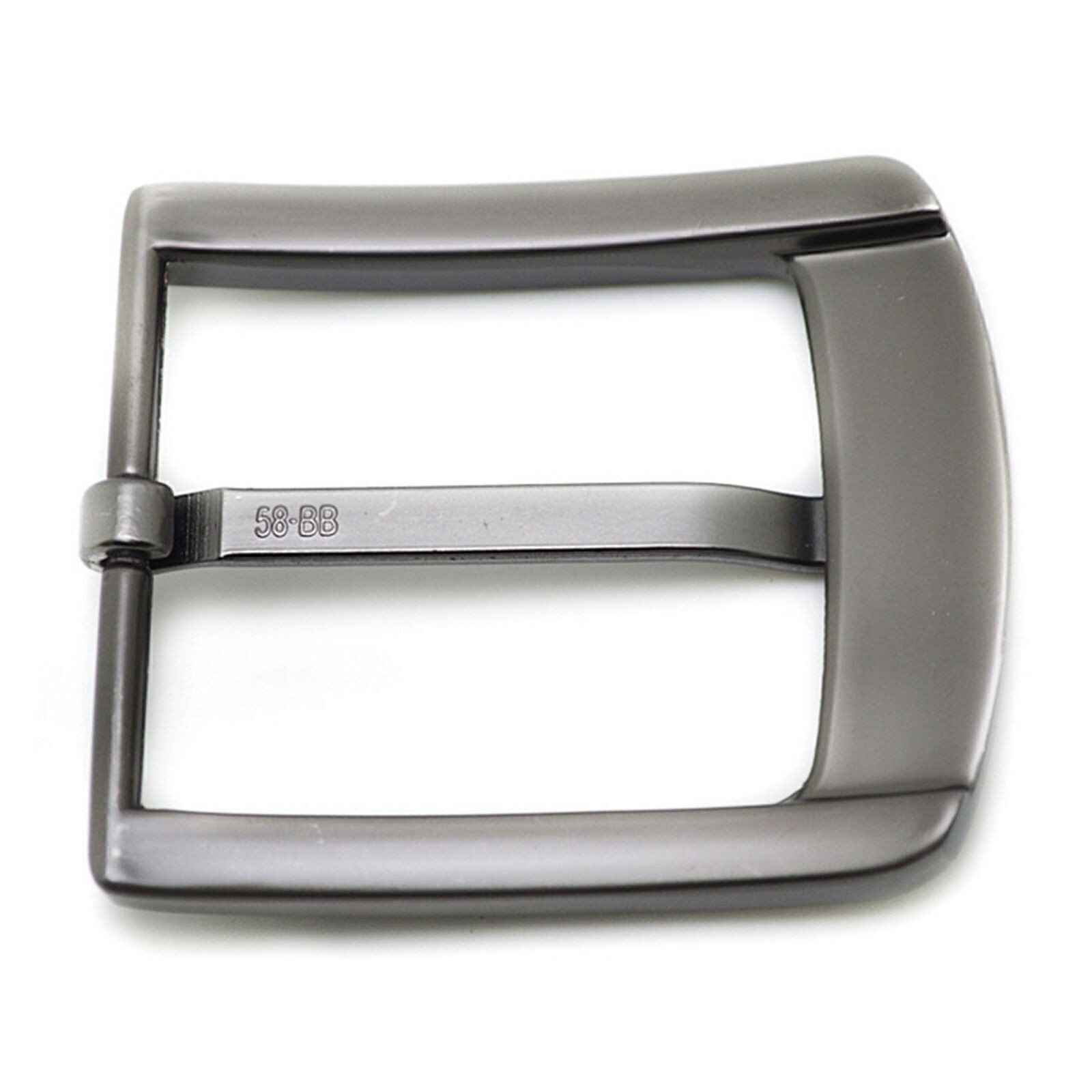 Stainless Steel Pin Buckle for Men Leather Belt Replacement Snap On 40mm Chrome