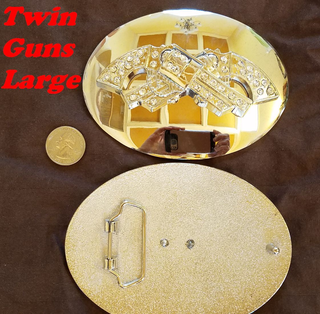 Guns Motorcycle Superman Maple HUGE RODEO BIG COWBOY WESTERN SHINE BELT BUCKLE