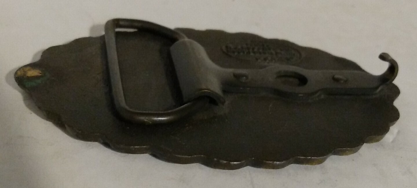 Vintage Chevrolet Salutes America BELT BUCKLE USA Bicentennial Olympics 1970&rsquo;s