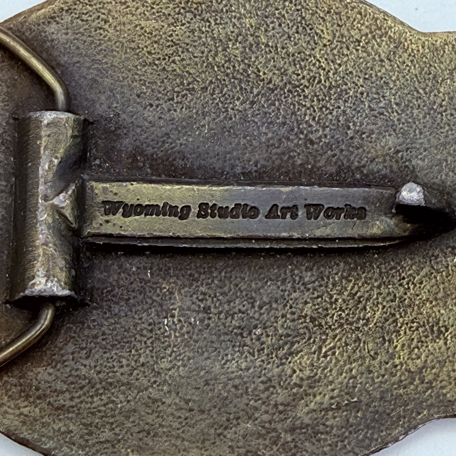 Vtg GRANT OIL TOOL COMPANY BRASS BELT BUCKLE Oil Field Roughneck